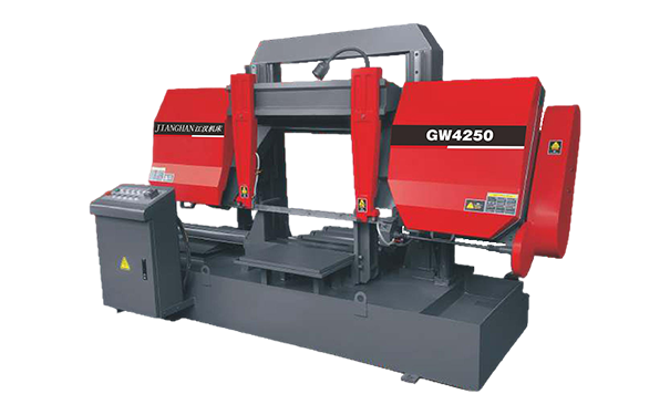 九湖镇GW4250双柱龙门卧式带锯床